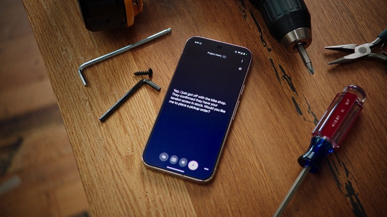 Gemini Live: Making a call on behalf of the user.