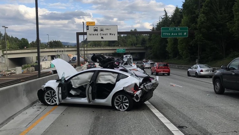 model 3 accident crash