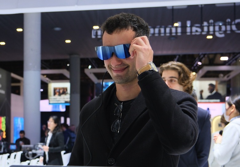 ZTE's Nubia Neovision Glass AR glasses, announced at MWC 2023.