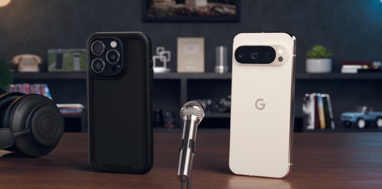 iPhone 16 Pro vs. Google Pixel 9 pro ad