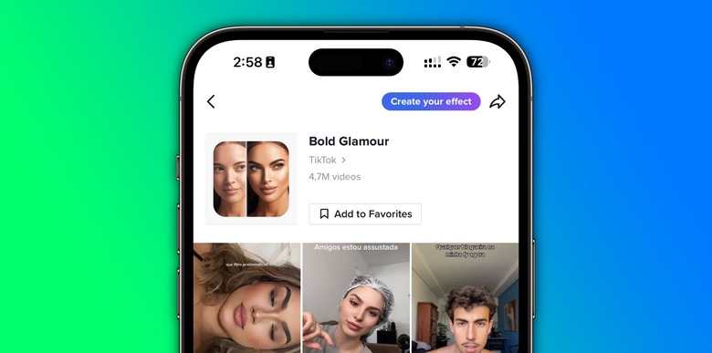 TikTok filter