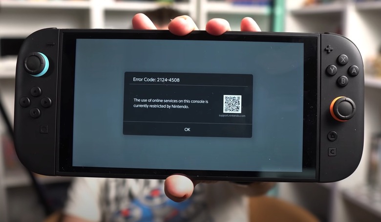 Error code 2124-4508 on Nintendo Switch 2.