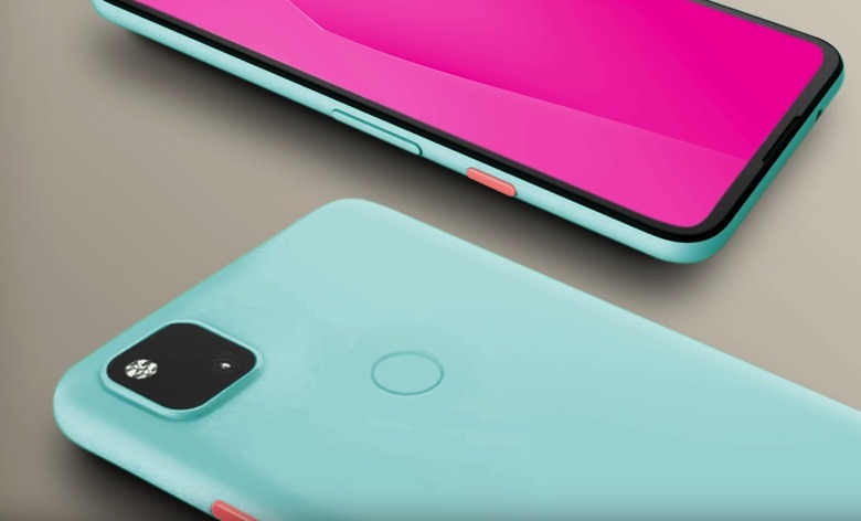 Pixel 4a design mockup