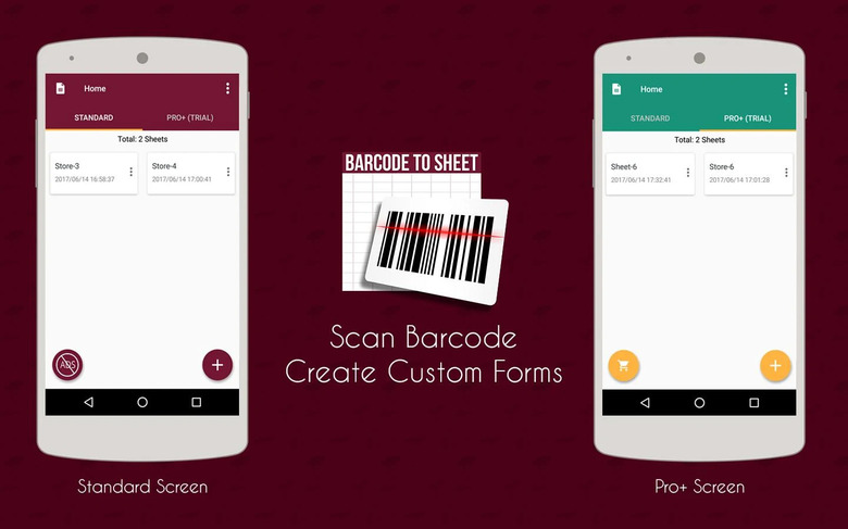 Barcode to Sheet scanner app for Android.