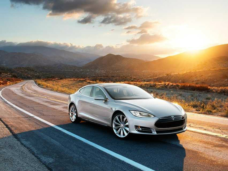 tesla-on-road