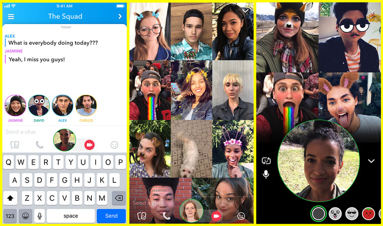Snapchat Group Video Calls