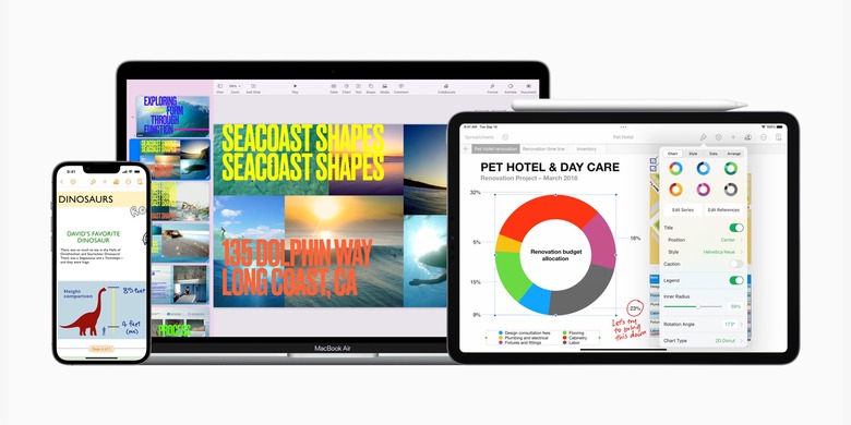 iWork suite Apple Pencil hover AI