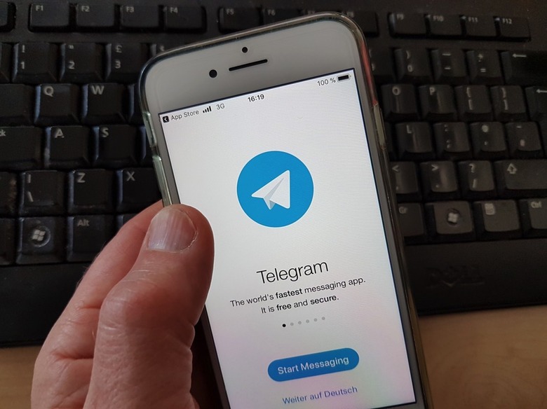 Telegram messenger app banned in Russia, Frankfurt Am Main, Germany - 17 Apr 2018