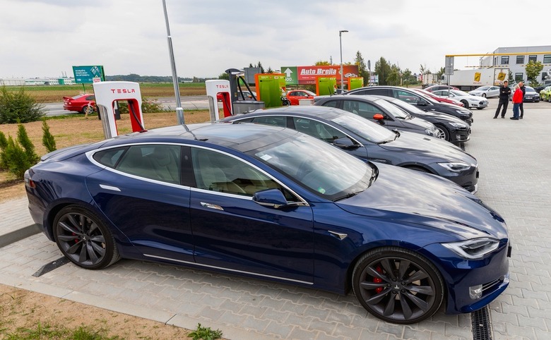 tesla charging station