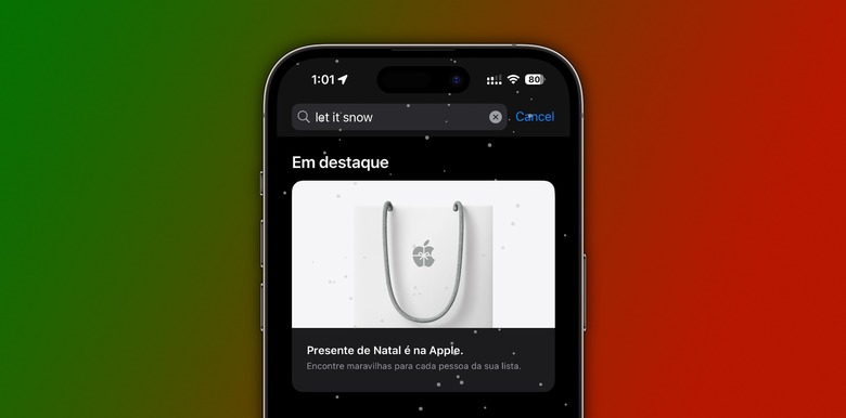 Apple Store let it snow easter egg