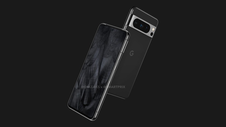 Pixel 8 Pro front and back render