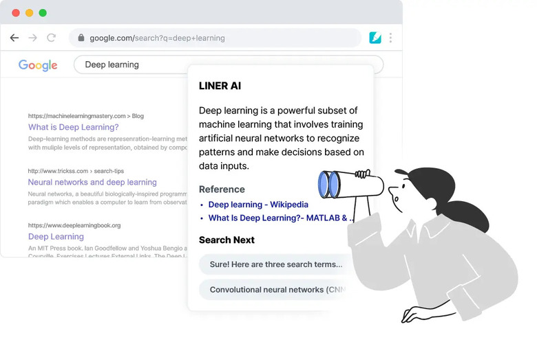 LINER's Chrome extension brings ChatGPT to Google Search.
