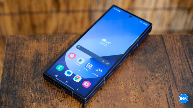 Samsung Galaxy Z Fold 6 display folded.