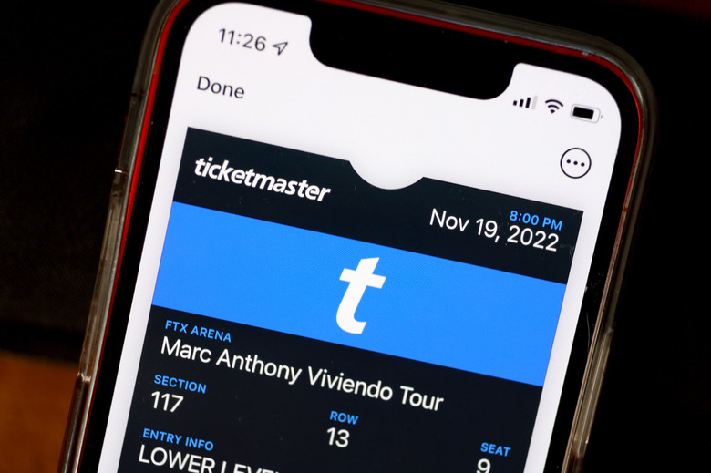 Ticketmaster app
