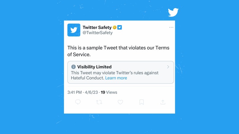Twitter's new hateful conduct label