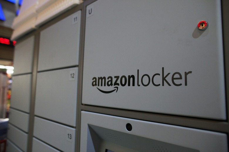 Amazon's delivery locker system.