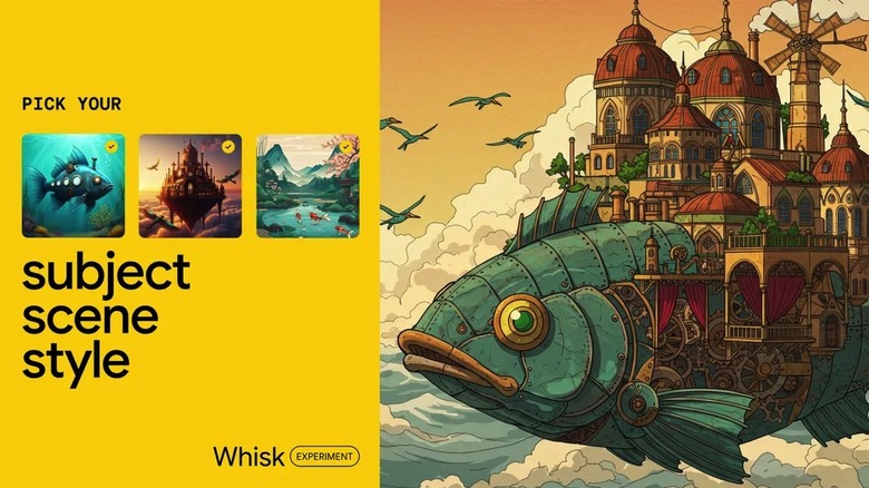 Google Whisk Gemini AI image generator.