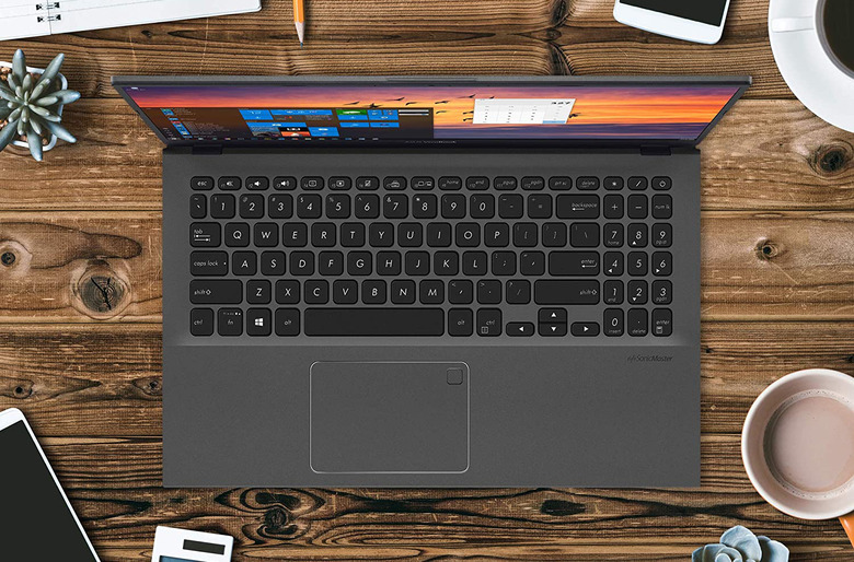 A Windows 10-powered touchscreen laptop.