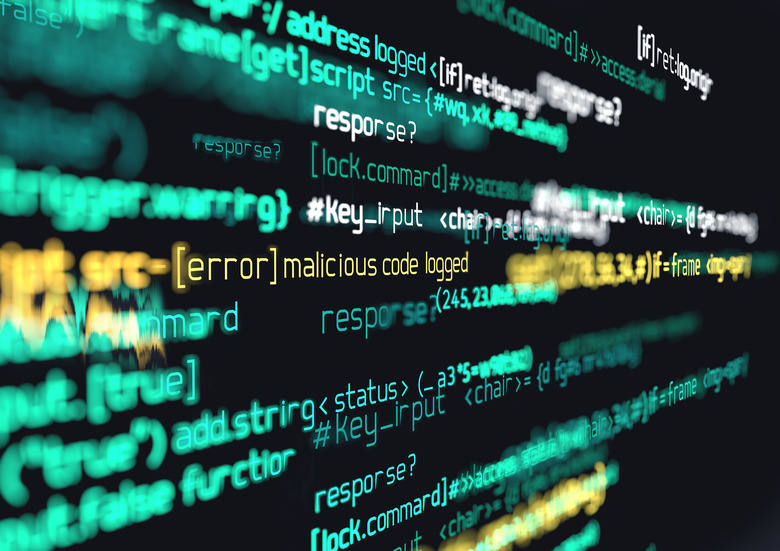 computer code on screen