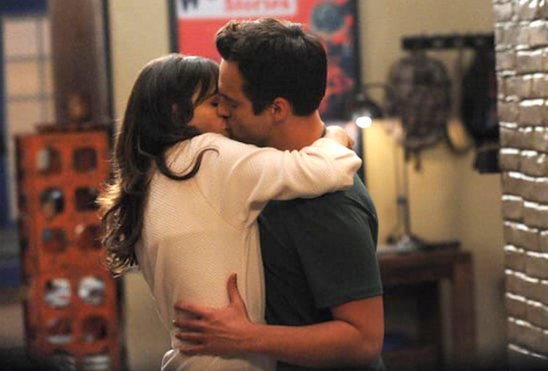 New Girl Jess and Nick Kiss