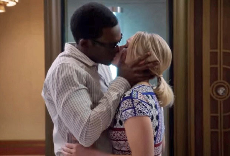 The Good Place Chidi and Eleanor Kiss