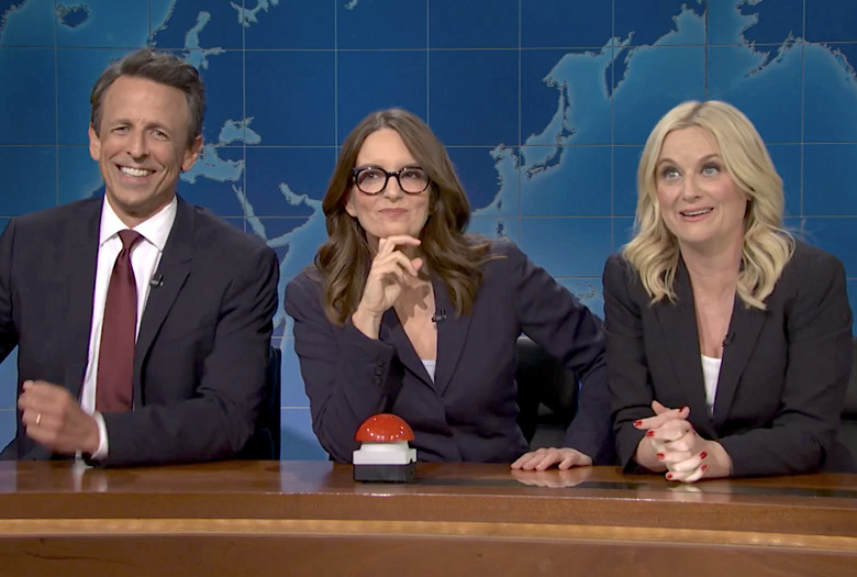 SNL Amy Poehler Tina Fey Seth Meyers Weekend Update Joke Off